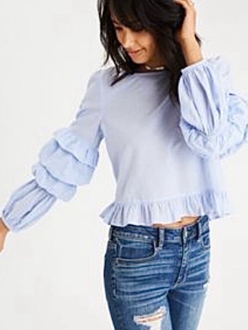 AE - Tiered Puff Blouse
